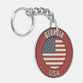 Georgia Verenigde Staten van Amerika Sleutelhanger (Voorkant Links)