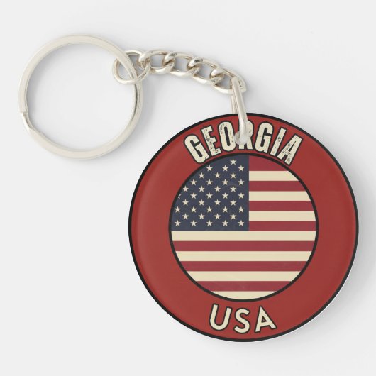 Georgia Verenigde Staten van Amerika Sleutelhanger (Voorkant)
