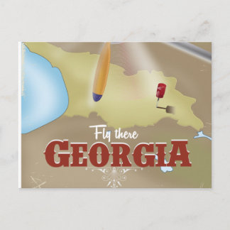Georgia vintage vakantieposter briefkaart