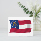 Georgia Vlag Ansichtkaart Briefkaart (Staand voorkant)