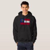 Georgia Vlag Hoodie (Voorkant volledig)
