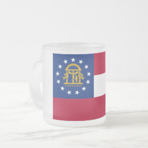 Georgia Vlag Vorstglas Koffiemok Matglas Koffiemok