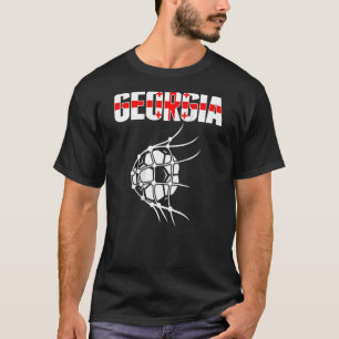 Georgia Voetbal op het net steunt Georgian foot T-shirt