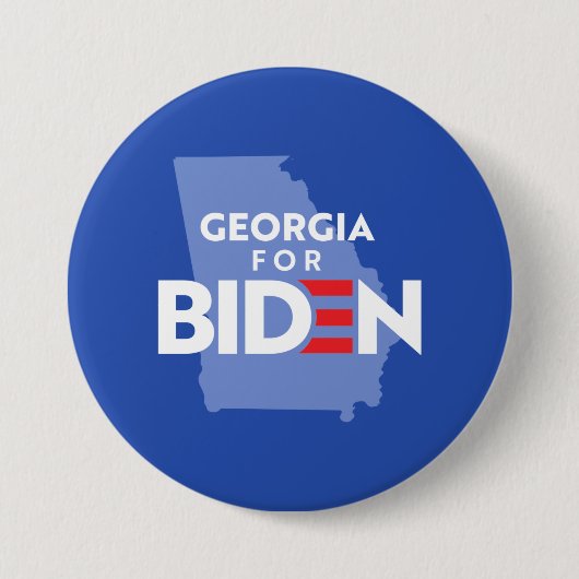 Georgia voor Biden Ronde Button 7,6 Cm (Voorkant)