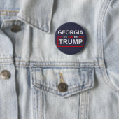 Georgia voor Trump Ronde Button 5,7 Cm (In situ)