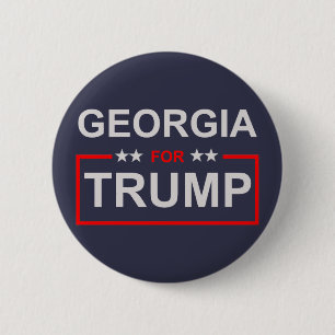 Georgia voor Trump Ronde Button 5,7 Cm