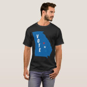 Georgia Votes Democratic Patriotic Call to Action  T-shirt (Voorkant volledig)