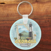 Georgia-vuurtoren-sleutelhanger Sleutelhanger (Voorkant)