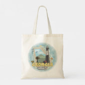 Georgia-vuurtoren  tote bag (Achterkant)