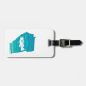 Georgia Wave Vist Bagagelabel (Voorkant horizontaal)