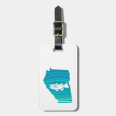 Georgia Wave Vist Bagagelabel (Voorkant verticaal)