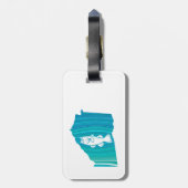 Georgia Wave Vist Bagagelabel (Achterkant verticaal)