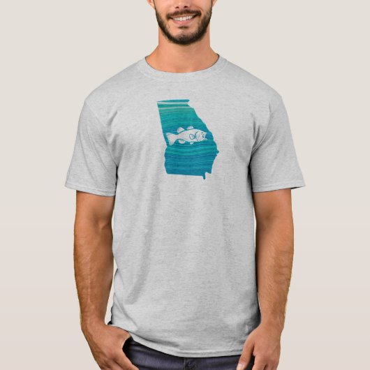 Georgia Wave Vist T-shirt (Voorkant)