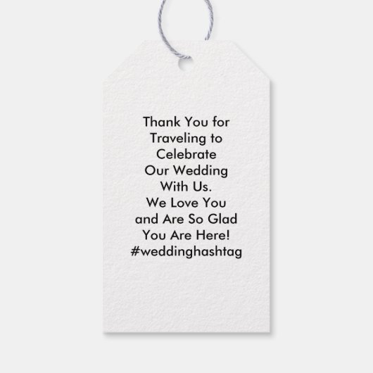 Georgia Wedding Welcome Bag Labels, Map Cadeaulabel (Achterkant)