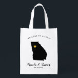 Georgia Wedding Welcome Bag Tas, Gold Heart Boodschappentas<br><div class="desc">Vul deze welkomsttas met favoriete godies voor uw gasten als ze in New Mexico aankomen!</div>