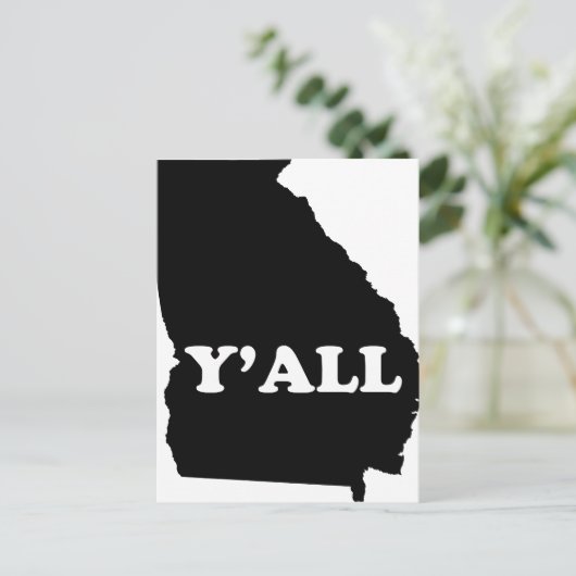 Georgia Yall Briefkaart (Staand voorkant)