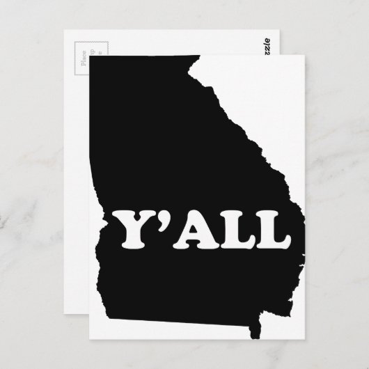 Georgia Yall Briefkaart (Voorkant / Achterkant)