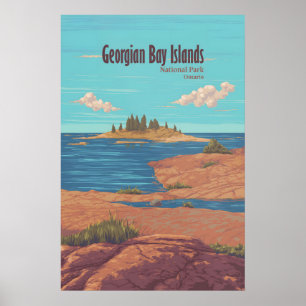 Georgian Bay Islands Nationaal Park Ontario Canada Poster