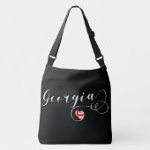 Georgian Flan in Heart, Georgia Crossbody Tas (Voorkant)