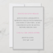 Georgian Fountain bruidsmeisje lunch brunch Kaart (Achterkant)