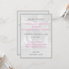 Georgian Fountain bruidsmeisje lunch brunch Kaart