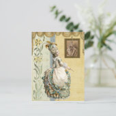 Georgian Lady, die door Boucher kijkt Briefkaart (Staand voorkant)