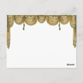 Georgian Lady, die door Boucher kijkt Briefkaart (Achterkant)