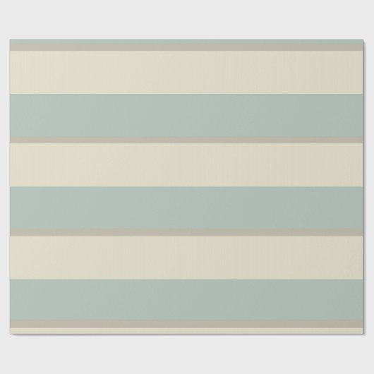 Georgian Stripe Eau de Nil Cadeaupapier (Vlak)
