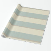 Georgian Stripe Eau de Nil Cadeaupapier (Uitgerold)