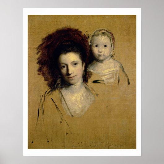Georgiana, Countess Spencer en haar Daughter Lady Poster (Voorkant)