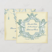 Georgiana (Cream) Save the Date (Voorkant / Achterkant)