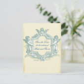 Georgiana (Cream) Save the Date Aankondigingskaart (Staand voorkant)