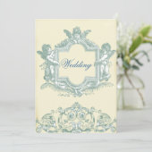 Georgiana (Cream) Wedding Kaart (Staand voorkant)