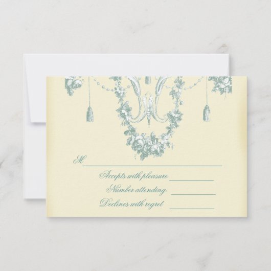 Georgiana (Cream) Wedding RSVP (Achterkant)