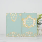 Georgiana (Marie Antoinette Blue) Wedding Prog (Staand voorkant)