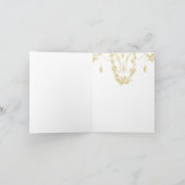 Georgiana (Marie Antoinette Blue) WeddingThank u Bedankkaart (Binnen)