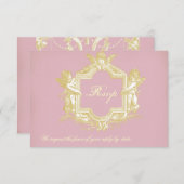 Georgiana (Pioenroze) RSVP Kaart (Voorkant / Achterkant)