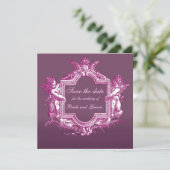 Georgiana (Plum) Save the Date (Staand voorkant)