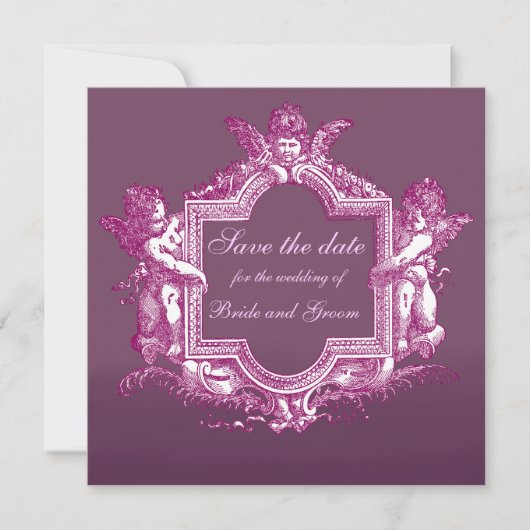 Georgiana (Plum) Save the Date (Voorkant)
