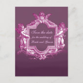 Georgiana (Plum) Save the Date Aankondigingskaart (Voorkant)