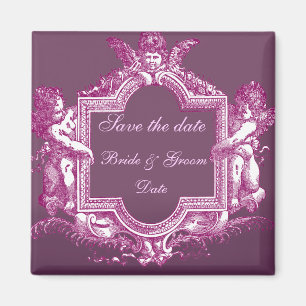 Georgiana (Plum) Save the Date Magneet