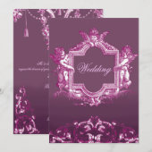 Georgiana (Pruim) Bruiloft Kaart (Voorkant / Achterkant)