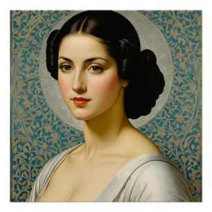 "Georgiana Ruth Cole" Fijnkunst Vrouwenportret Perfect Poster