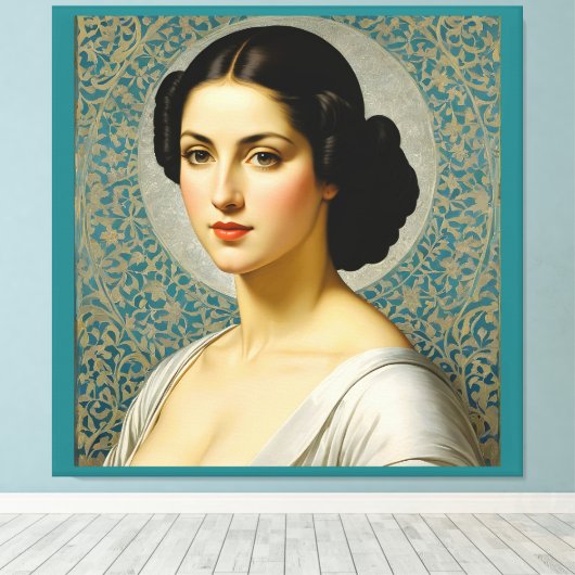 "Georgiana Ruth Cole" Fine Art Vrouw Portret Canvas Afdruk (Insitu (Houten vloer))