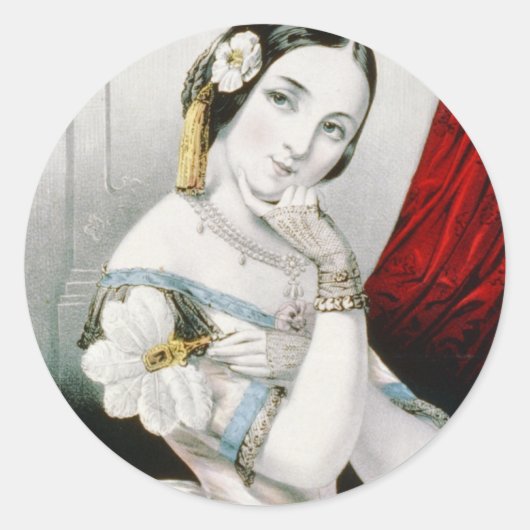 Georgianna Ronde Sticker (Voorkant)