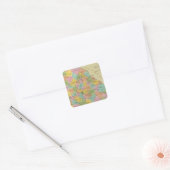 Georgië 10 vierkante sticker (Envelop)