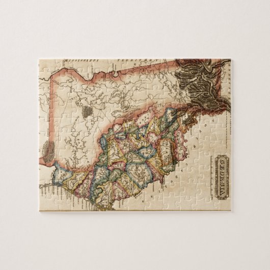 Georgië 1817 legpuzzel (Horizontaal)