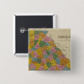 Georgië 4 vierkante button 5,1 cm (Voorkant /achterkant)