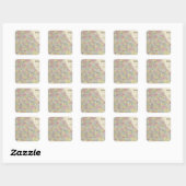 Georgië 5 vierkante sticker (Vel)