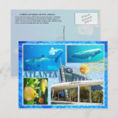 GEORGIË AQUARIUM, ATLANTA, GEORGIË BRIEFKAART (Voorkant / Achterkant)
